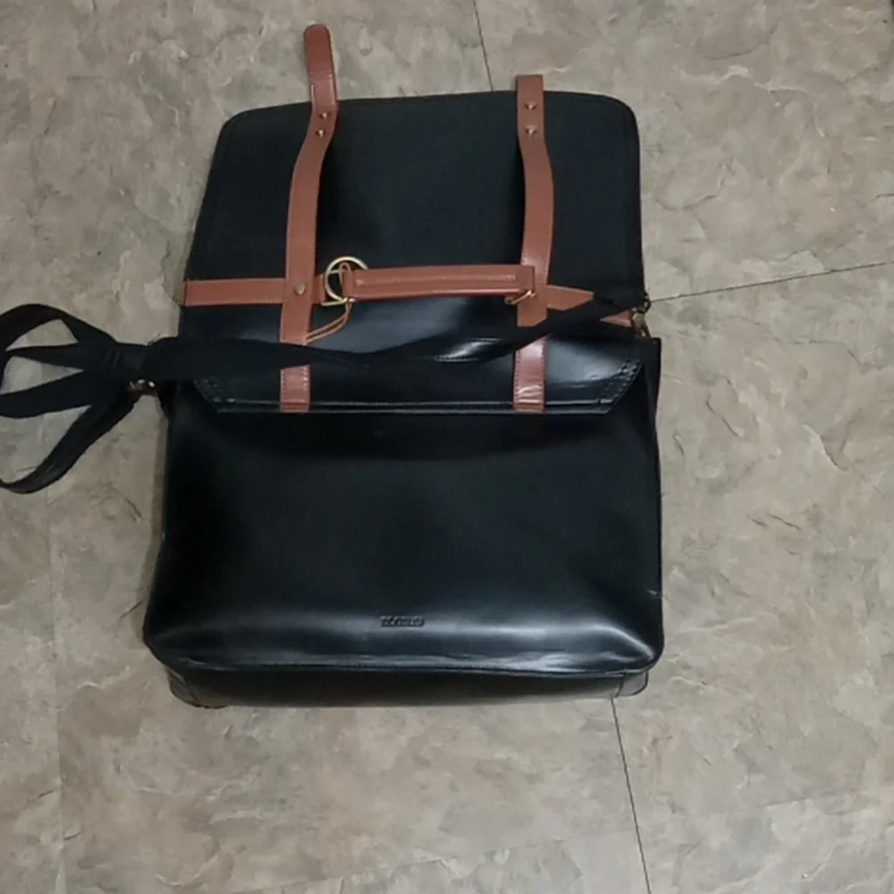 Ecosusi Stylish Black and Brown Men's Bag